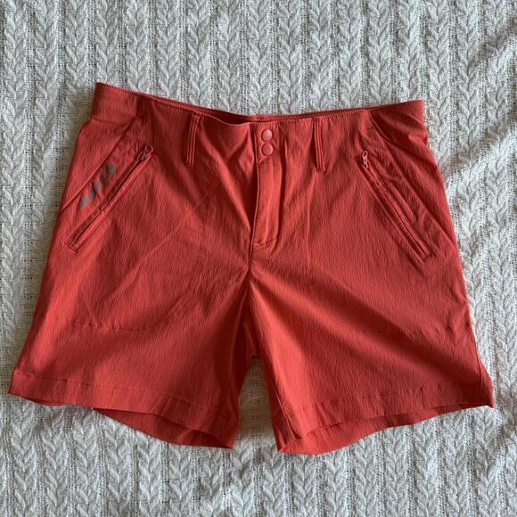 Merrell Women's Select-wick Orange Outdoor  Shorts - Size 6 - Picture 5 of 9